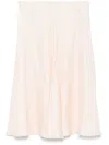 Fendi Woman Midi Skirt Light Pink Size 6 Silk In Pink