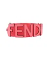 Fendi Pink Leather Adjustable Strap You (authentic Pre-loved) In Gold