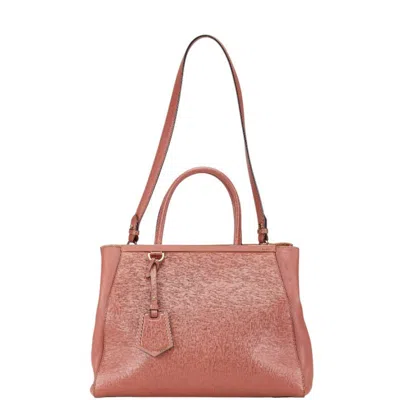 Pre-owned Fendi Pink Leather Handbag Shoulder Bag ()