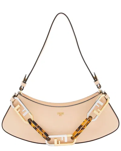 Pre-owned Fendi Pink Leather O'lock Swing Shoulder Bag (authentic Pre-loved)