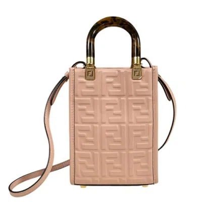 Pre-owned Fendi Pink Leather Shoulder Bag ()