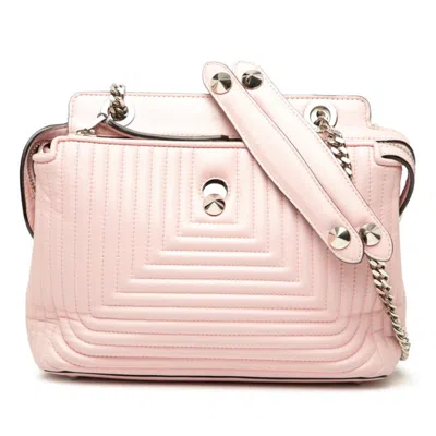 Pre-owned Fendi Pink Leather Shoulder Bag ()