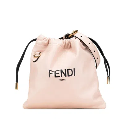 Pre-owned Fendi Pink Leather Shoulder Bag ()