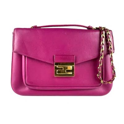 Pre-owned Fendi Pink Leather Shoulder Bag ()