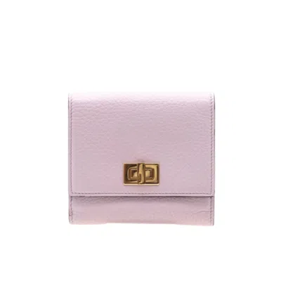 Pre-owned Fendi Pink Leather Wallet (bi-fold) ()