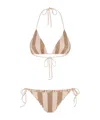 Fendi Women Lycra Reversible Swim Costume In Nude