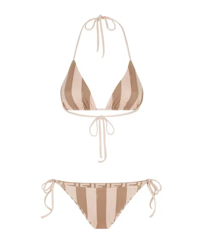 FENDI FENDI REVERSIBLE TWO-PIECE SWIMSUIT