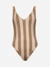 Fendi Pink Lycra Reversible One-piece Swimsuit