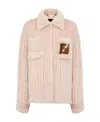 Fendi Pink Mink Go-to Jacket In Pink