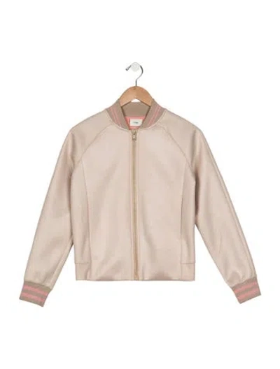 Pre-owned Fendi Kids' Pink Patterned Casual Jacket With Zip Closure