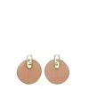 Fendi Pink Plexiglass Earrings In Pink