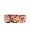 Fendi Pink Snakeskin Dolce Strap You (authentic Pre-loved)