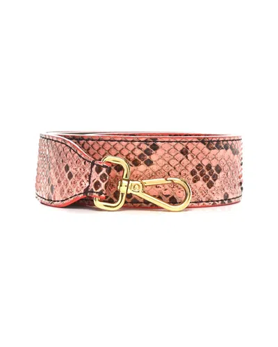 FENDI FENDI PINK SNAKESKIN DOLCE STRAP YOU (AUTHENTIC PRE-LOVED)