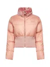 Fendi Women Pink Technical Fabric And Shearling Down Jacket In Pink