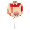 Fendi Camicia In Seta Stampata Donna In Pink