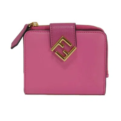 Pre-owned Fendi Pink Wallet (bi-fold) ()