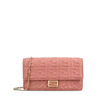 FENDI FENDI PINK WALLETS & PURSES WOMEN