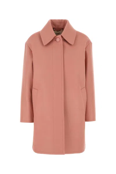 FENDI PINK WOOL COAT