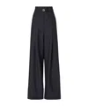 Fendi Pinstripe Belted Trousers In Multi