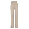 Fendi Pinstripe Flare Flannel Pants
