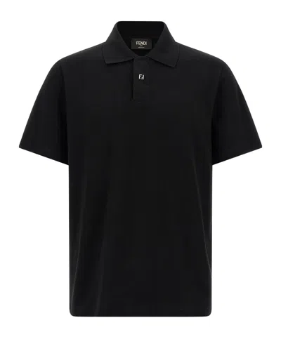 FENDI FF DETAIL PIQUÉ POLO SHIRT