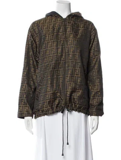 Pre-owned Fendi Plaid Print Blazer In Multi