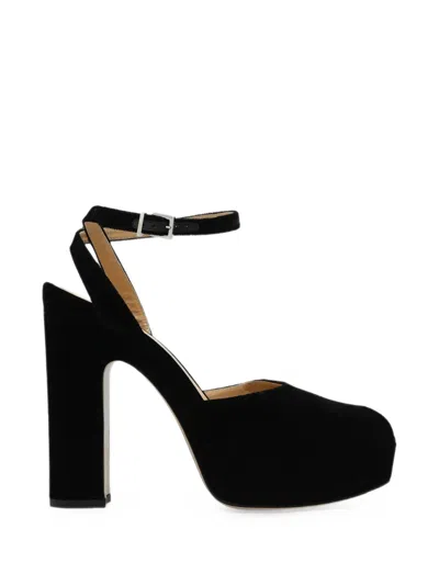 FENDI PLATFORM PEEP-TOE SANDALS