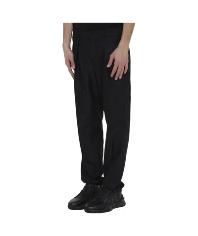 Fendi Pleat-detail Trousers In Black
