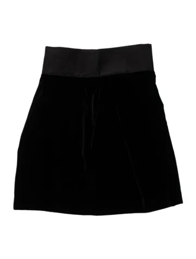 Pre-owned Fendi Pleated Accents Mini Skirt In Black