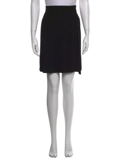 Pre-owned Fendi Pleated Accents Mini Skirt In Black