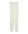 Fendi Creased Casual Pants In White