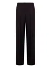Fendi Pleated-front Wool Trousers In Purple
