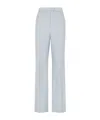 Fendi Pressed-crease Straight Trousers In Blue