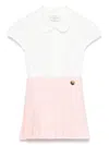 Fendi Pleated Skirt And Shirt Set In Pink