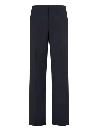 Fendi Pleated Trousers In Blue