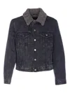 Fendi Point-collar Buttoned Jacket In Blue