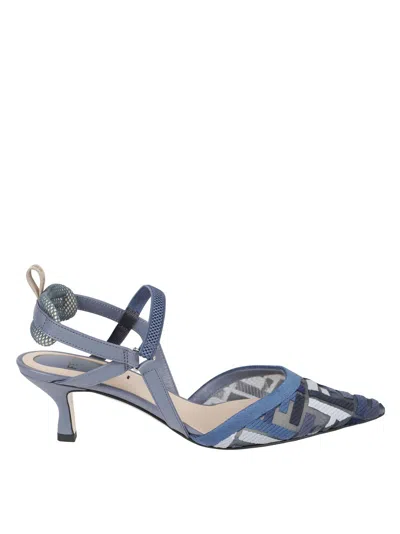 Fendi Pointed Toe Pumps In Blue