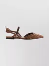 Fendi Women 'colibrì Lite' Brown Flat Slingback With All-over Ff Motif In Cotton Woman