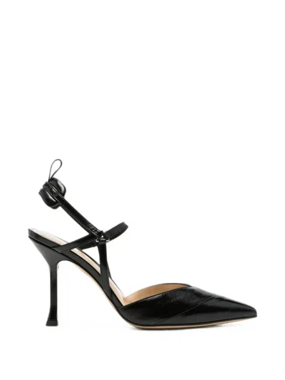 Fendi Pointed-toe Slingback Pumps In Black