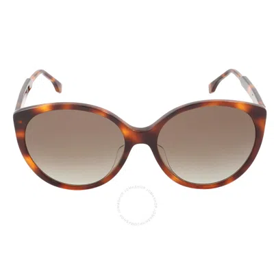 Fendi Polarized Brown Cat Eye Ladies Sunglasses Fe40029u 53k 59