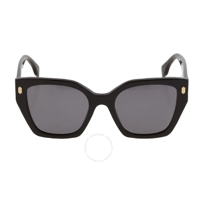 Fendi Polarized Smoke Cat Eye Ladies Sunglasses Fe40070i 01d 54 In Black