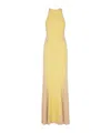 Fendi Polka-dot Print Maxi Dress In Yellow