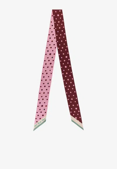 Fendi Polka-dots Silk Bandeau In Multi