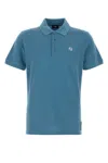 Fendi Piquet Polo Shirt With Collar And Short Sleeves In Green