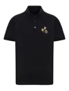 Fendi Logoed Polo Shirt In Negro