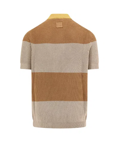 Fendi Polo Shirt In Beige