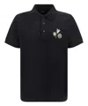 Fendi Logoed Polo Shirt In Black