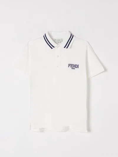 Fendi Polo Shirt  Kids Color White