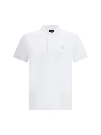 Fendi Polo Shirts In White