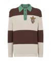 Fendi Cotton Knitted Polo In Multi